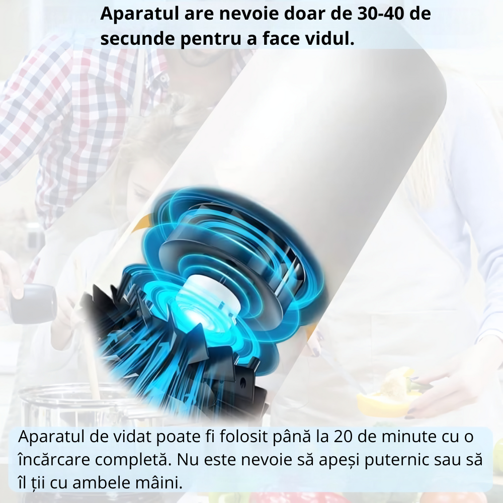 Set Aparat de Vidat alimente Koken + 10 pungi de vidat incluse, aparat tip pompa, portabil, 3W - 6 | YEO