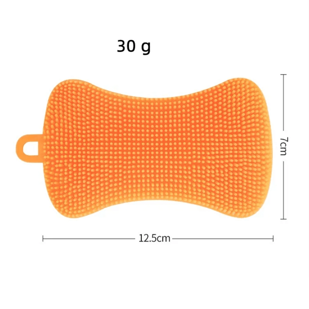 Burete Silicon Koken, Set bureti de vase multifunctional, Rezistent, Reutilizabill, pentru Bucatarie/Baie, Antibacterian, Multicolor, 12,5 x 7 cm - 1 | YEO