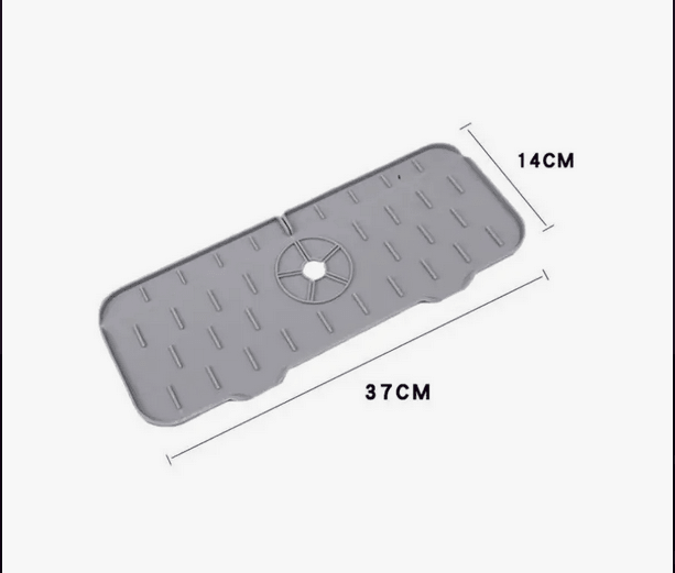 Covoras protectie chiuveta Koken, Protectie anti-stropire, Silicon, pliabil, suprafata anti-alunecare, 37 x 14 x 6,3 cm, Gri - 2 | YEO