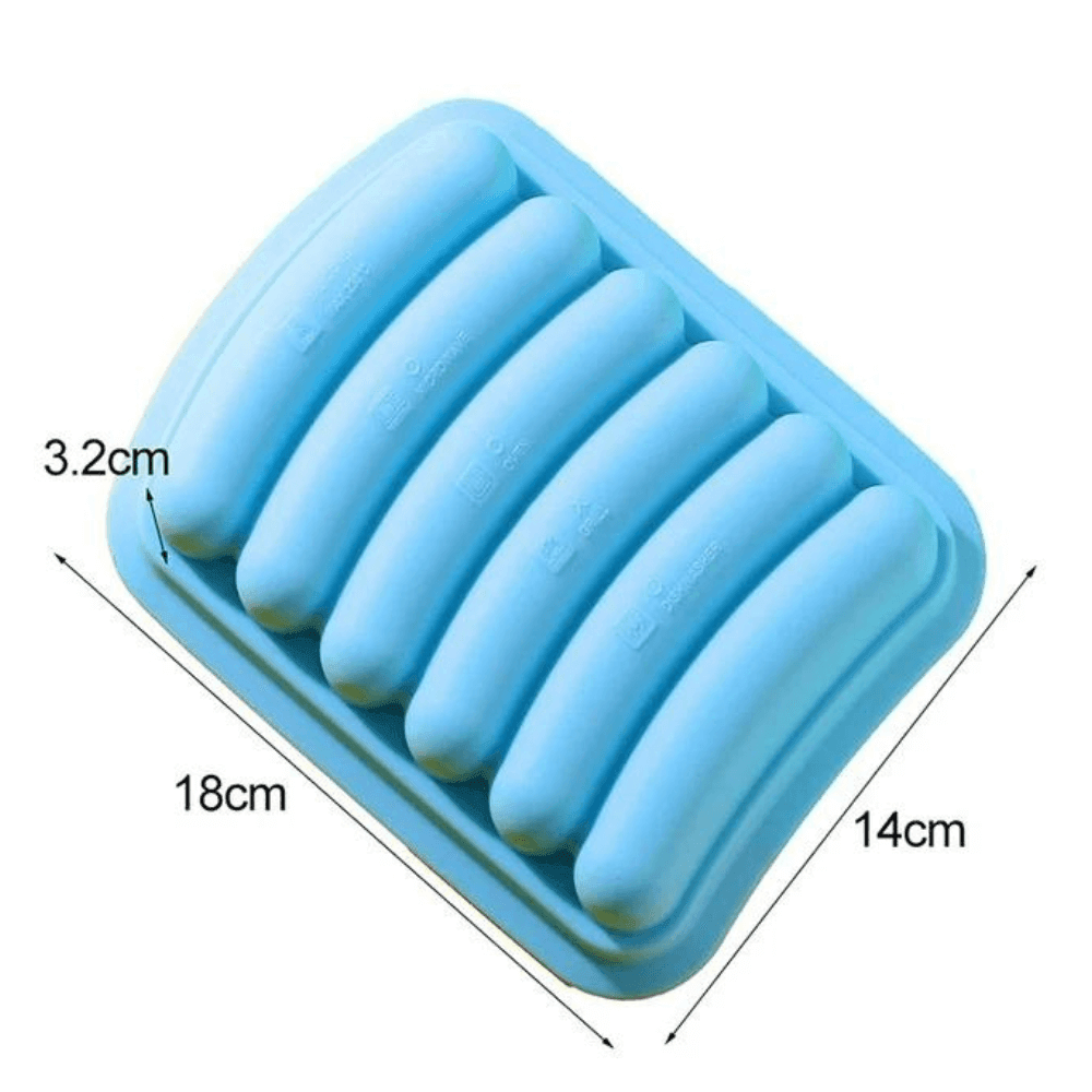 Forma pentru cârnați Koken, matriță din silicon durabila pentru mici cu capac, 18x14x3,2cm - köken