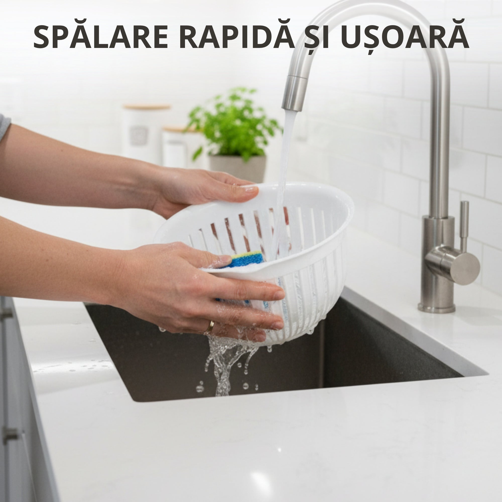 Set 4 boluri din plastic durabil Koken pentru salate, fructe si mancare gatita,0.45 /1.6 /3.6 /5.6 L, fara BPA - 2 | YEO